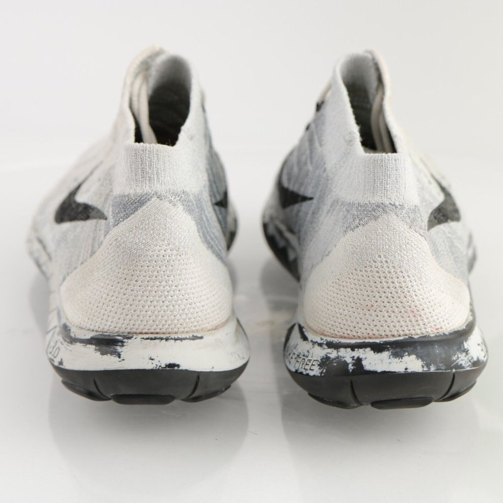 Nike Free Women's 3.0 Flyknit Running Shoe  Size 8.5 Mid Gray White Black - Picture 7 of 13